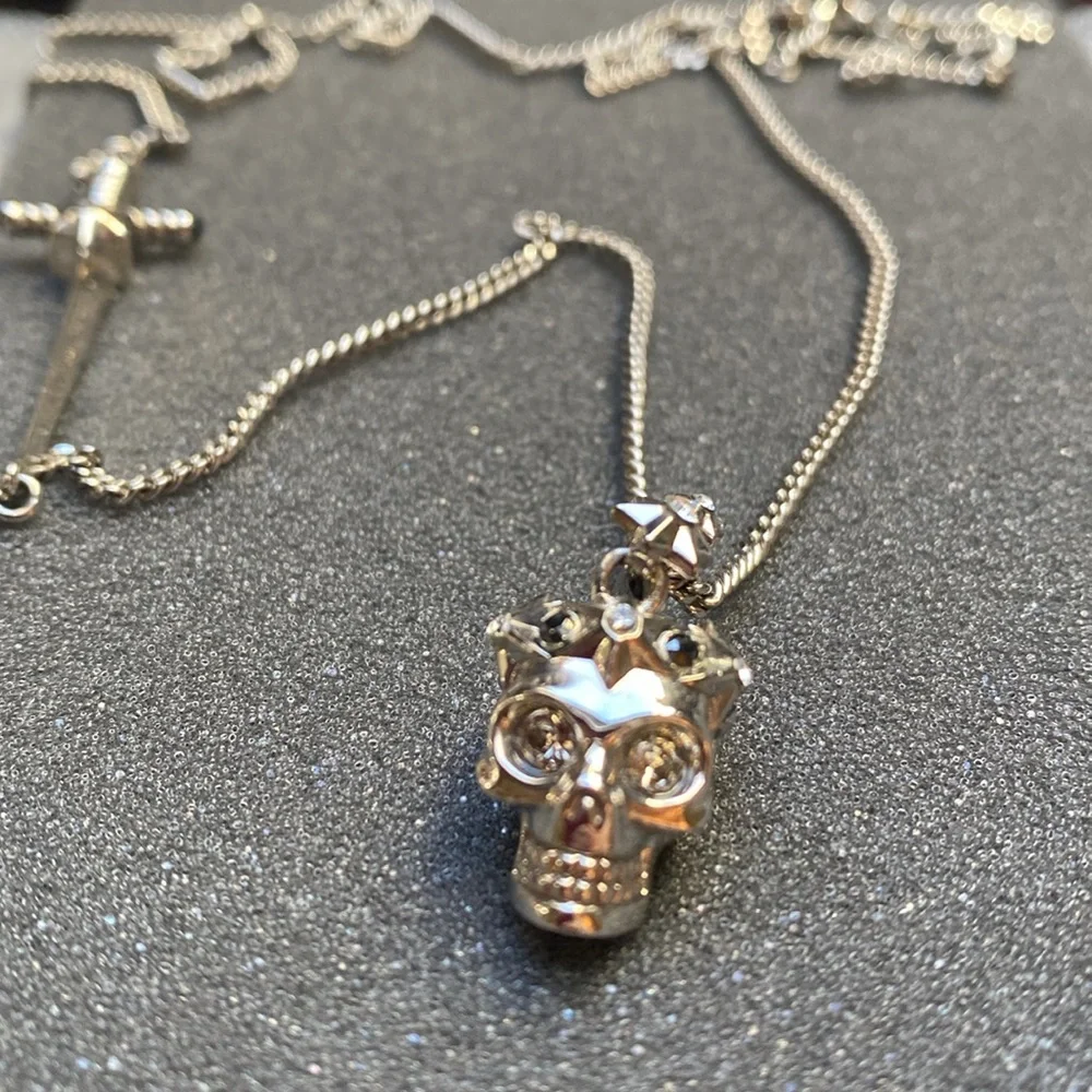 Alexander McQueen Skull and Sword Necklace